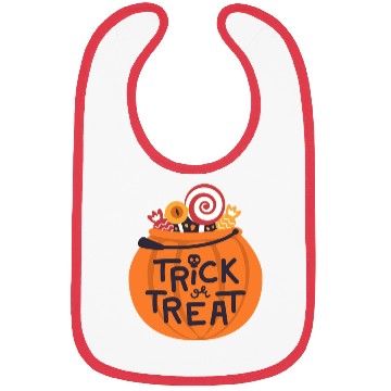 Discover Pumpkin trick or treat Bibs