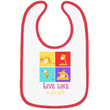Discover live like a giraffe Bibs