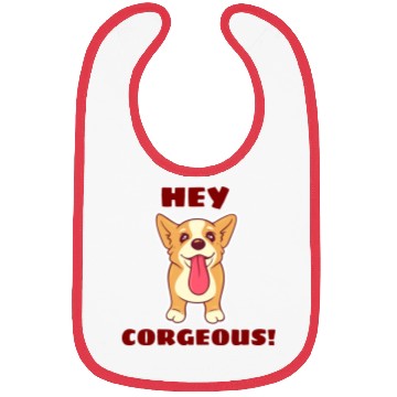 Discover Hey Corgeous Corgi Pun Bibs