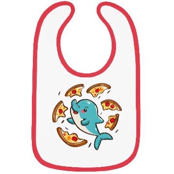 Discover Pizza dolphin Bibs