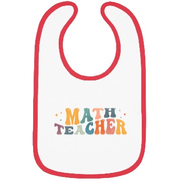 Discover Groovy Math Teacher Mathematics Mathematician Bibs