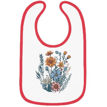 Discover Nature Aesthetic Wild Flower Botanical Bibs