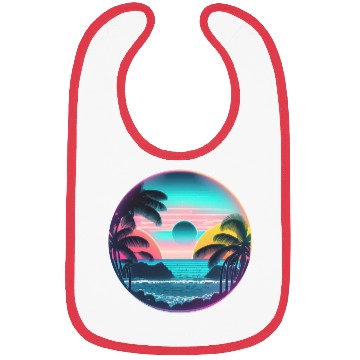 Discover Palm Trees and Ocean Breeze with a serene beach Bibs
