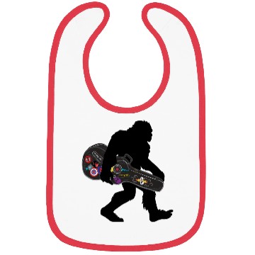 Discover Bigfoot Playing Guitar Bibs