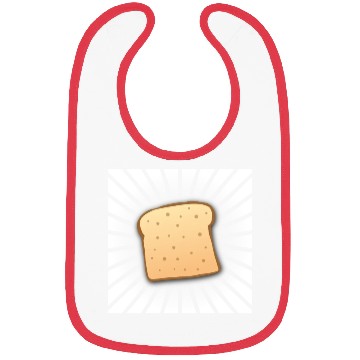 Discover Butter Toast Slice Toaster Bread Breakfast Food Bibs