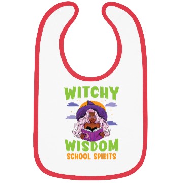 Discover Witchy Wisdom School Spirits Teacher Halloween Bibs