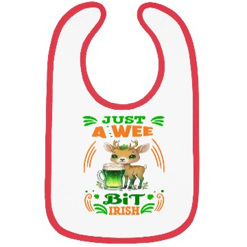 Discover Just A Wee Bit Irish Deer Lover Bibs