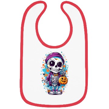 Discover Halloween fantasy skeleton Bibs