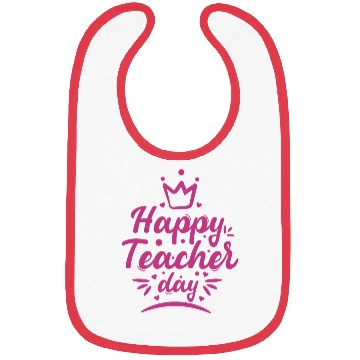 Discover Happy Teacher Day Bibs
