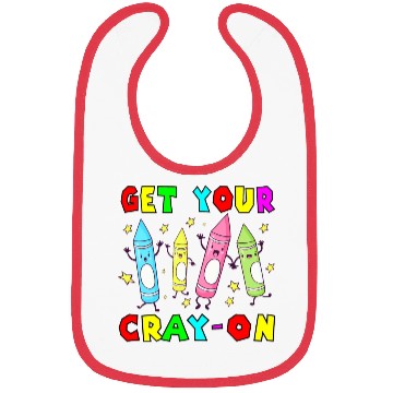 Discover Teacher , Get Your Cray-on, Groovy, Kindergarten Bibs