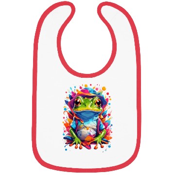 Discover Vibrant Frog Bibs