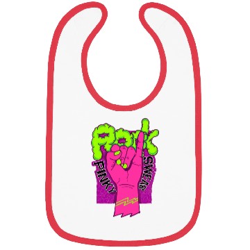 Discover Rock hand pink Bibs