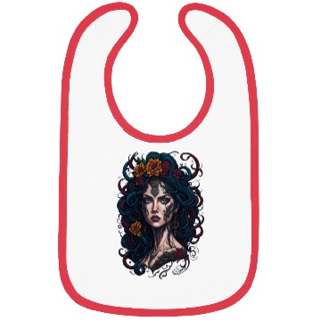 Discover Woman with roses Bibs