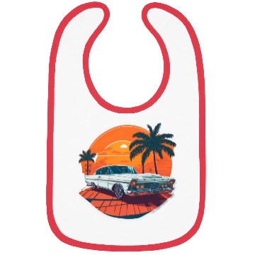 Discover Classic Car Charm: Miami Street Nostalgia Bibs