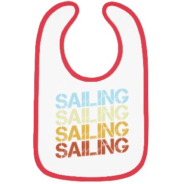 Discover Retro Sailing Typography Bibs