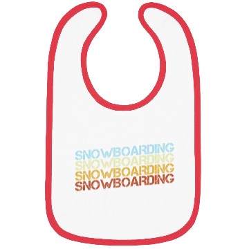 Discover Retro Snowboarding Typography Bibs