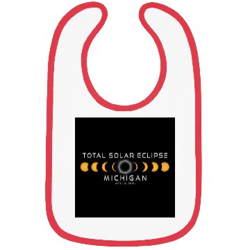 Discover Michigan 2024 Eclipse Cool Souvenir April 8 Bibs
