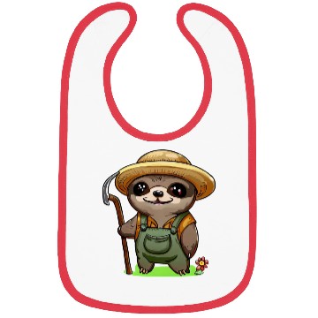 Discover Cozy gardener sloth Bibs