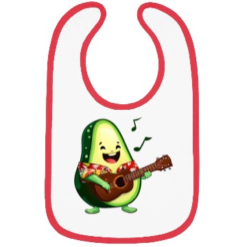 Discover Tropical avocado with guitar Bibs