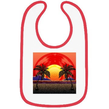 Discover Sunset Vinyl Records Bibs