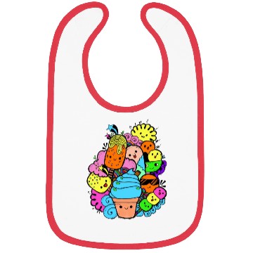 Discover Multi Colorful Sweet Gang Bibs