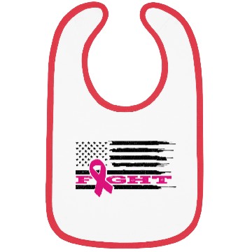 Discover Fight Cancer Us Flag Bibs