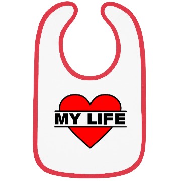 Discover Heart I love my life Bibs