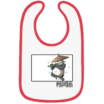 Discover Panda Doodle Chinese Hanzi Panda Bear Friend Bibs