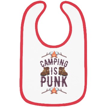 Discover Camping Is Punk Bibs