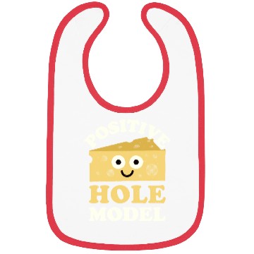Discover Positive Hole Model Swiss Cheese Lover Bibs