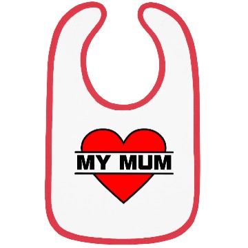 Discover Heart I love my mummy Bibs