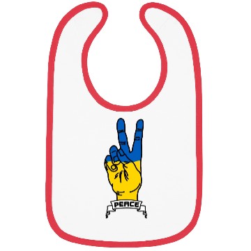 Discover Peace for Ukraine text Bibs