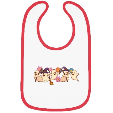 Discover Halloween Spooky Season Boo Ghost Witch Grim Bibs