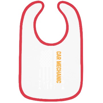 Discover Car Mechanic US Flag Auto Mechanic Bibs