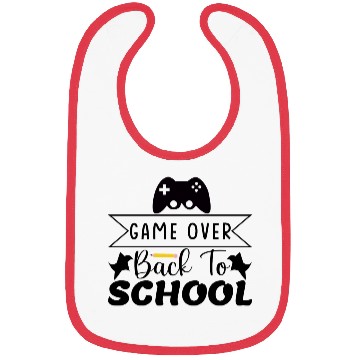 Discover Game over back to school Bibs