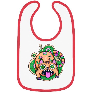 Discover Psychedelic Trippy Cat Bibs