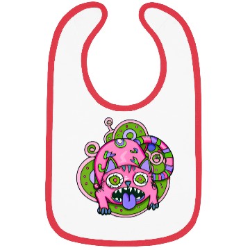 Discover Psychedelic Trippy Cat Bibs