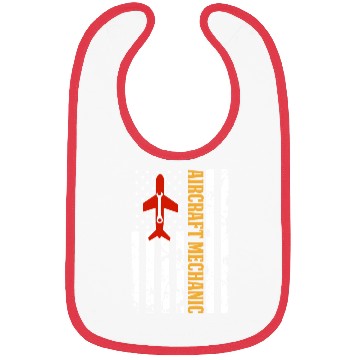 Discover Aircraft Mechanic USA FLAG Bibs