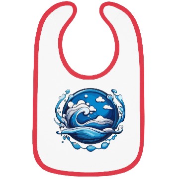 Discover Ocean Waves Bibs