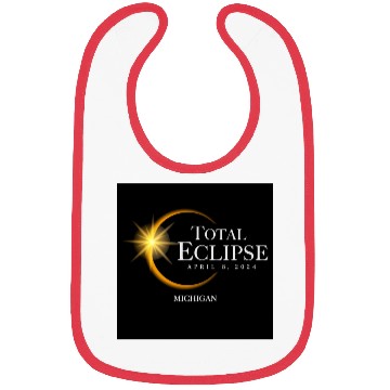 Discover Michigan Eclipse 2024 Souvenir April 8 Memento Bibs
