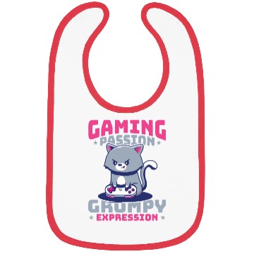 Discover Gaming, Gaming, Video Game, Grumpy Cat Gamer Bibs