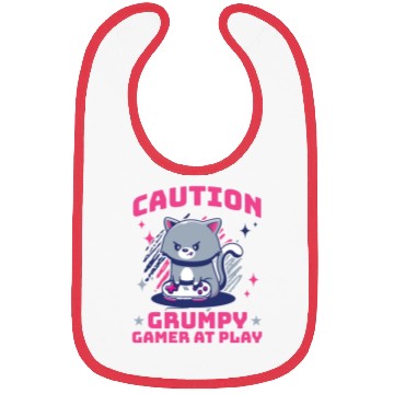 Discover Gaming, Gaming, Video Game, Grumpy Cat Gamer Bibs