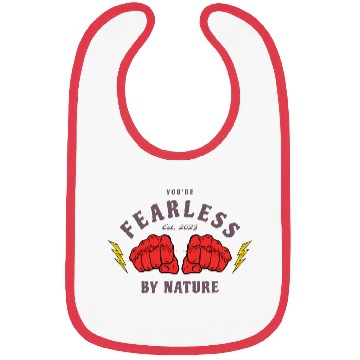 Discover You're Fearless By Nature Motivation Bibs