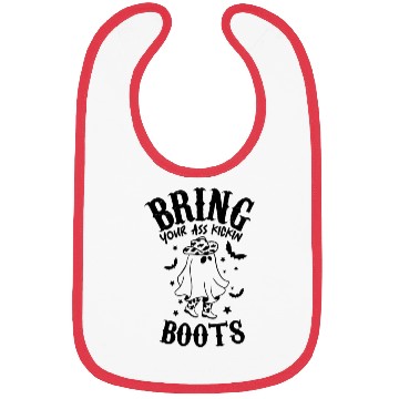 Discover Bring Boots Spooky Western Ghost Design Bibs