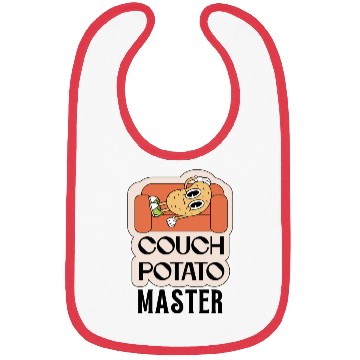 Discover Couch Potato Master... Humor Bibs