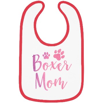 Discover Boxer Mom Cute Boxer Lover Dog Owner Bibs