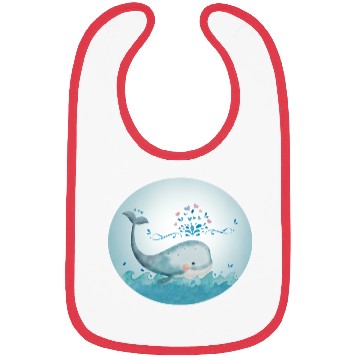 Discover Whale Cute Whale Swimming Bibs