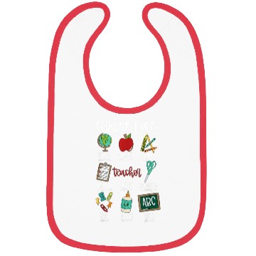 Discover God Says I Am Teacher Bibs