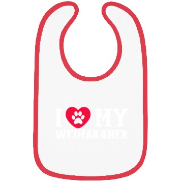 Discover I Love My Weimaraner Bibs
