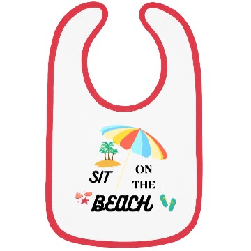Discover Assis sur la Plage : 'Sit on the Beach' Bibs
